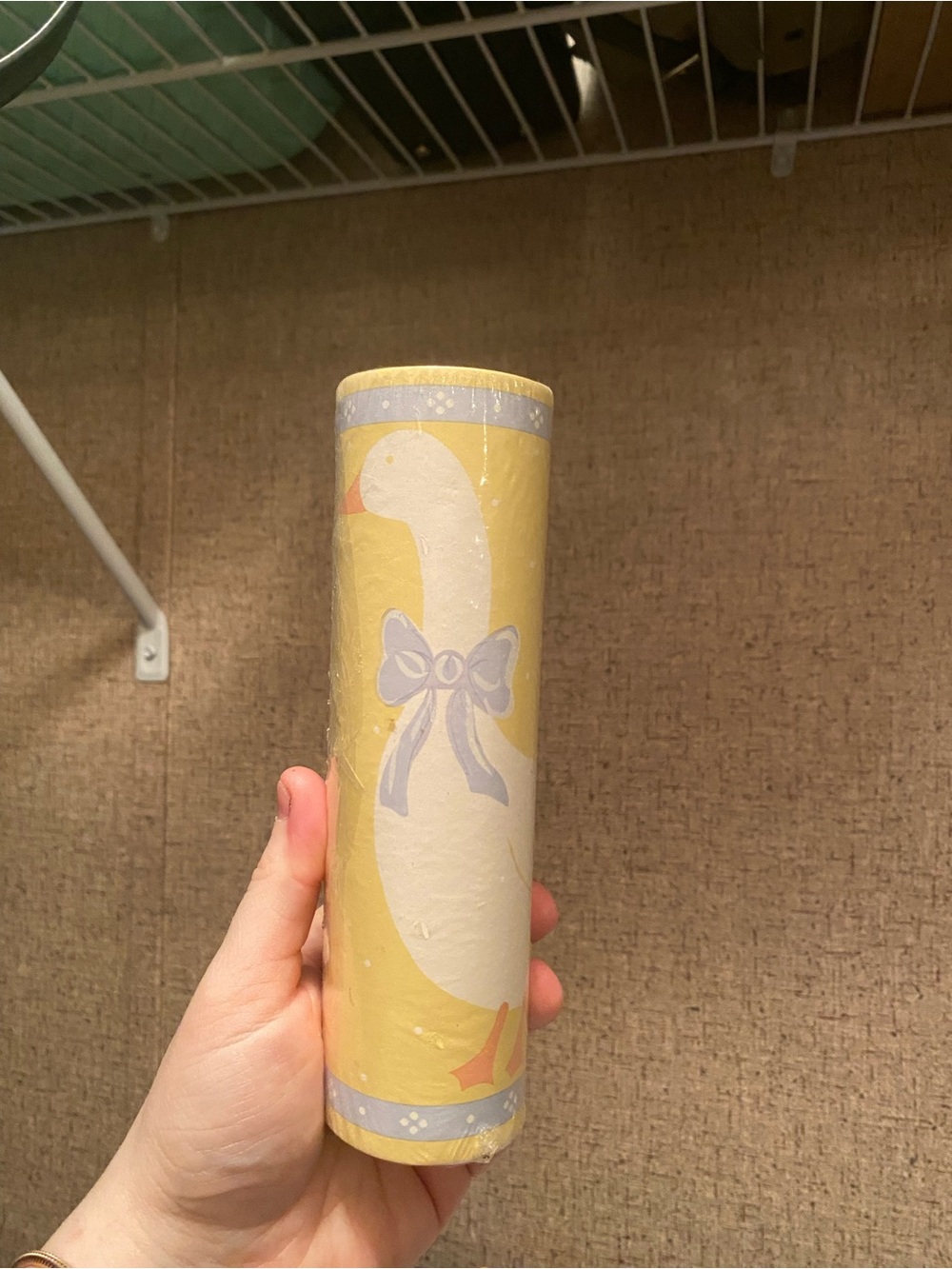 Yellow Goose Decorative Paper Tube - Unbranded